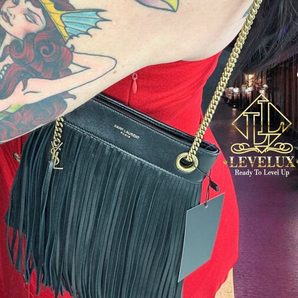 💎✨BEAUTIFUL✨💎 Authentic SAINT LAURENT Shoulder Bag Black